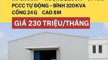 Cho thuê kho xưởng Trần Văn Giàu, Bình Tân,KV: 3.500m2,xưởng : 2.200m2