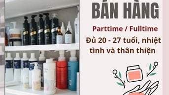 Tuyển người phụ bán hàng, ca Parttime / Fulltime - Tarchi Store Quận 9