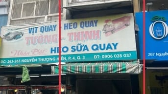 Cho thuê Nhà nguyên căn MTKD Nguyễn Thượng Hiền - Q3 (phố ẩm thực)