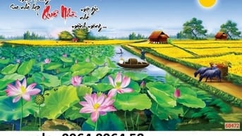 Tranh gạch 3d ốp tường tranh phong cảnh - XCV6