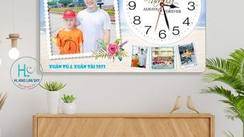 Biến Ngôi Nhà Bạn Ngập Tràn Kỷ Niệm Với Tranh Đồng Hồ In Ảnh Cá Nh