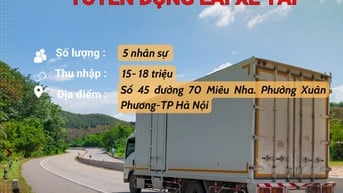 Samnec Hà Nội - Tuyển tài xế xe tải 1,25 - 10 tấn chở hàng điện máy