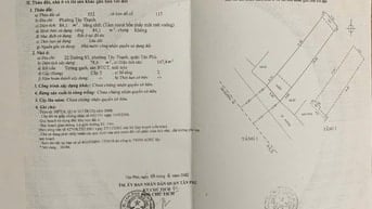 CẦN BÁN NHÀ ĐƯỜNG S3, PHƯỜNG TÂY THẠNH, TÂN PHÚ
