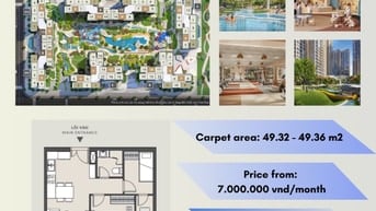 Cho thuê căn hộ 1 phòng ngủ (1BR+) tại dự án Lumiere Riverside