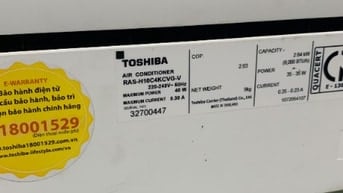 MÁY LẠNH TOSHIBA INVERTER 1HP CÒN BẢO HÀNH :