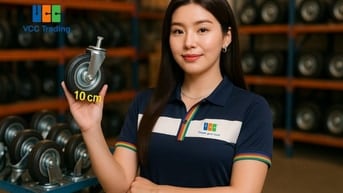 Bánh xe đẩy công nghiệp PU, Nylon, Thép, Cao Su giá tốt
