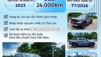 Ford Ranger 2023 Raptor 2.0L 4x4 AT - 24000 km