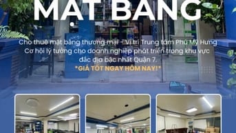 Cho thuê mặt bằng 144m2 - Trung tâm Phú Mỹ Hưng 