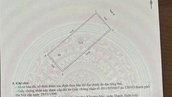 Vương Thừa Vũ, 72m2, 5m, gần mặt phố, ô tô vào nhà, sơn nước lại đẹp