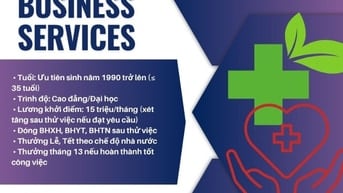 CẦN TUYỂN GẤP 01 NHÂN VIÊN KINH DOANH (NAM)