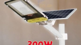 Đèn đường năng lượng mặt trời JD369, công suất 300w