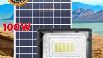 Đèn pha năng lượng mặt trời 100W JinDian JD
