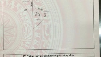 Xã Phúc Trìu - Thái Nguyên, dt 271,4m2 full thổ cư mặt tiền 4,5m.