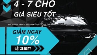 Thuê xe 4 chỗ tự lái giá tốt tại TPHCM