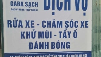 SANG NHƯỢNG GẤP GARA RỬA & BẢO DƯỠNG Ô TÔ - TÂN TRIỀU