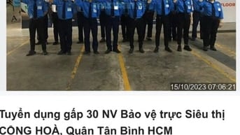 Tuyển dụng gấp 6 NV Bảo vệ trực Toà nhà Cộng Hoà Quận Tân Bình HCM 