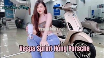 Vespa Sprint Hồng Porche đúng màu chính chủ