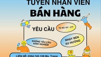Tuyển Nhân Viên Bán Hàng Thời Vụ - Lương Tuần