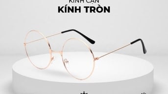 Mắt kính Gọng Tròn AURA Chất Liệu Nhựa TR90 và Hợp kim không gỉ