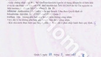 BÁN NHÀ ĐẸP Q3 - 37m2 - HẺM 5m SẠCH SẼ - NHÀ MỚI CÒN THƠM MÙI SƠN