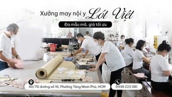 XƯỞNG ĐỒ LÓT THỦ ĐỨC tuyển thợ ziczac, thợ vắt sổ & thợ cắt