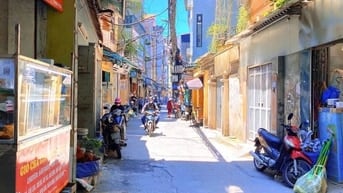  Bán nhà Hoàng Mai_35m2_lô góc_mặt tiền rộng_thang máy_30 ô tô_