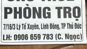 Cho thuê phòng trọ có gác và lối đi riêng