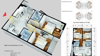 Cho thuê căn hộ chung cư CT1B Yên Nghĩa 2PN+2VS, 7,5 triệu, 62 m2