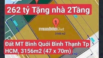 Bán Đất Tặng Nhà 2Tầng MT Bình Quới, Bình Thạnh (P. Bình Quới Tp HCM)