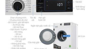 Thanh lý máy giặt lồng ngang Toshiba 8,5kg