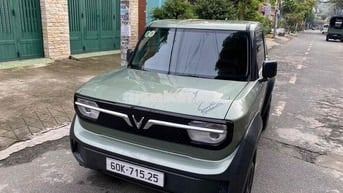 VinFast VF3 Mua Pin T7/2025 màu xanh bộ đội 400km
