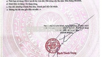 Đất nền CHÁNH PHÚ HOÀ – TP. HỒ CHÍ MINH
