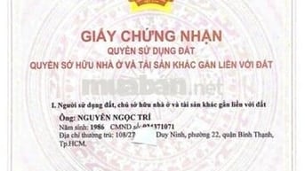 NHÀ BÁN VO DUY NINH-P22 BÌNH THẠNH NHỈNH 4,5 TỎI