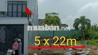 🆘 ĐẤT 5 x 22m MẶT TIỀN ĐƯỜNG XTT7-2 , GẦN CHỢ ĐẦU MỐI HÓC MÔN QL22