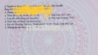 BÁN ĐẤT MT ĐƯƠNG HÀ HUY TẬP TP BMT