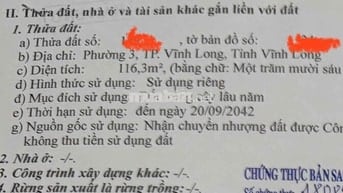 Cần ra đất khu T&T Thành phố Vĩnh Long