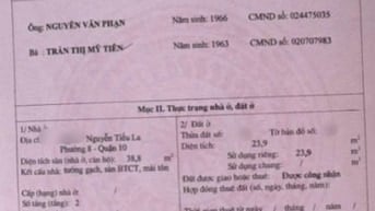 Mời mua nhà hẻm 3,5m Nguyễn Tiều La, 3 tầng ngang 3x9m giá 4,1 tỷ