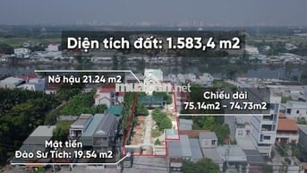 Biệt thự kèm đất nở hậu MT Đào Sư Tích, Nhà Bè, 4 lầu,1583m², 70 tỷ