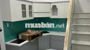 Nhà 1 lầu mới xây cao cấp, 4m x 14m, 3PN (máy lạnh), 3WC, hẻm Hậu Giag