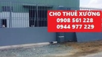 Nhà xưởng mặt đường ql_1a, quận 12 cho thuê dt: 1200m giá 80 triêu