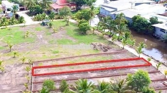 Bán đất vườn thổ cư view kênh mát mẻ 221m2 5x45 giá 950 triệu, sổ hồng