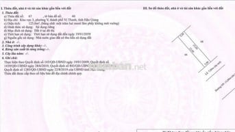 Chủ ngộp, cần ra gấp! Đất nền sổ sẵn 8 triệu/m², Vị Thanh TP Cần Thơ