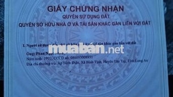 Bán Đất tại Nguyễn Văn Mỹ, Tân Trụ, Long An, giá 780 triệu, 178.6m2