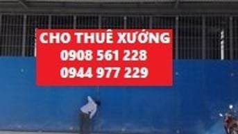 Nhà xưởng cho thuê đường bùi công trừng, hóc môn dt: 700m giá 32 triêu