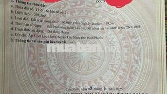 đất lộc ninh chính chủ cần bán .