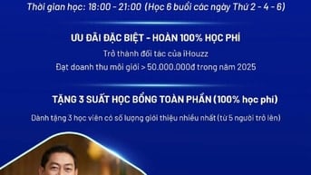 TẶNG KHÓA HỌC CHỨNG CHỈ MÔI GIỚI BDS - NGHỀ HOT - THU NHẬP CAO 