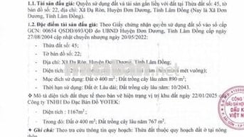 BĐS tại Xã Đạ Ròn, Đơn Dương, Lâm Đồng (Xã Đơn Dương, Tỉnh Lâm Đồng)