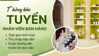 NHÂN VIÊN BÁN HÀNG PART TIME/ FULL TIME