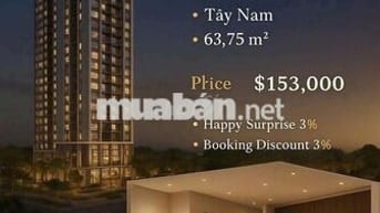 ✨ Khải Hoàn Prime – Căn hộ 2PN, view Tây Nam, ưu đãi vàng cực sốc! ✨