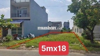 Đất nền full thổ cư 90m2, SHR, MT 14m, KDC Cầu Xáng, Giá 1ty350